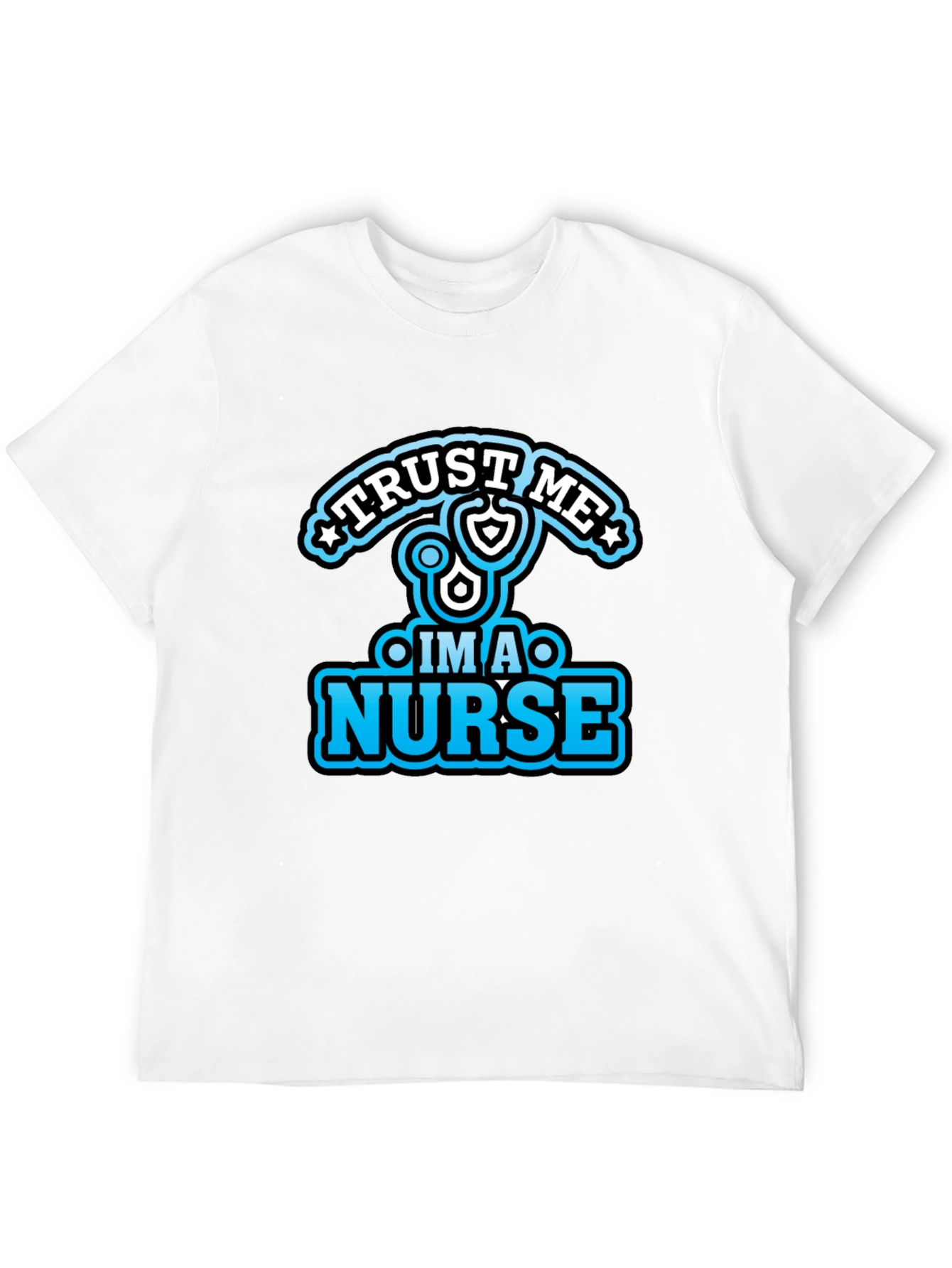 Trust Me Im a Nurse Black Graphic Tee