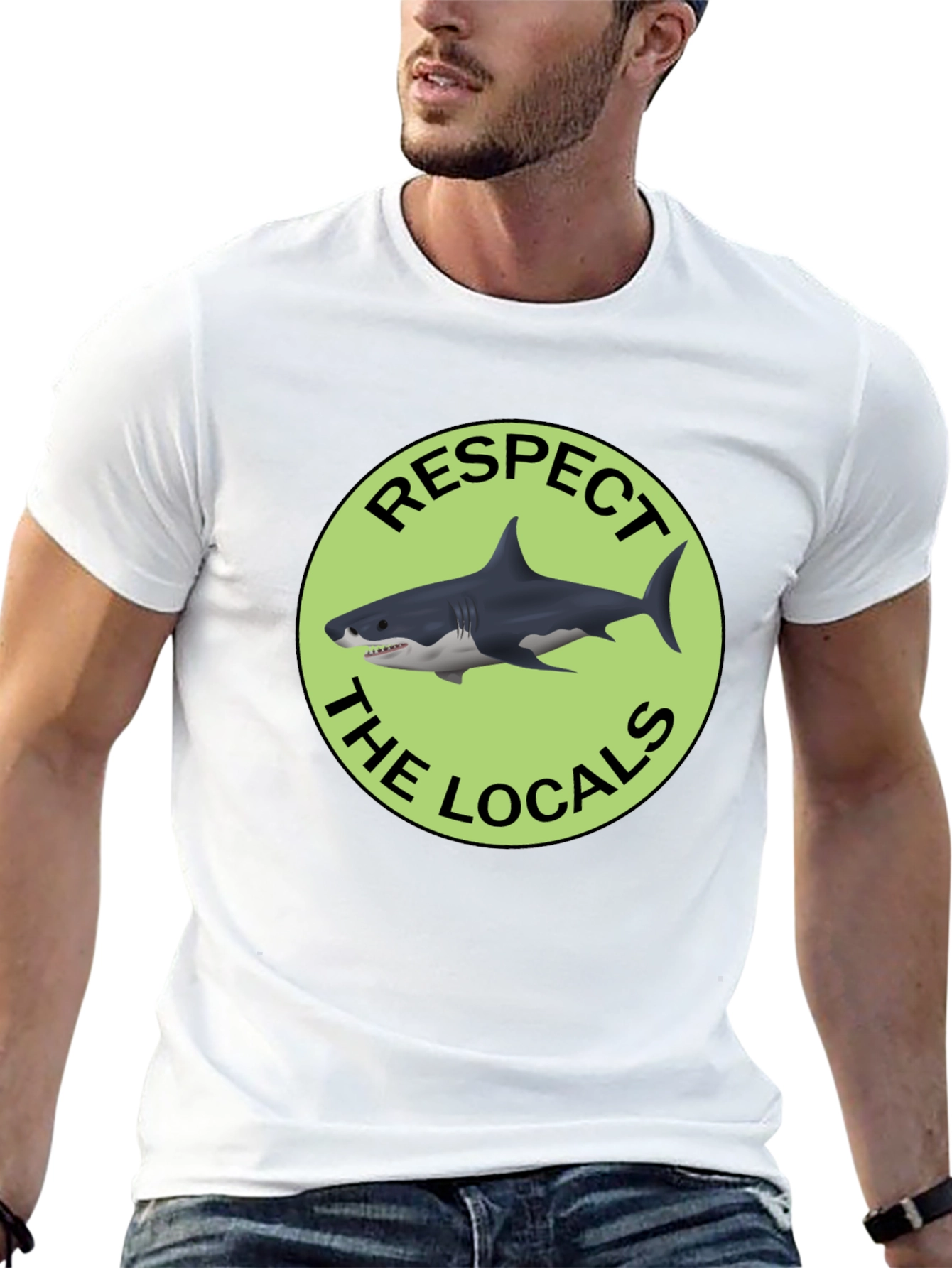 Respect the Locals Shark Graphic Tee
