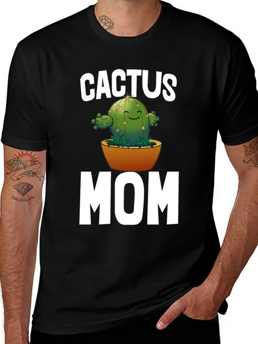 Cactus Mom Graphic T-Shirt - Black Unisex Tee
