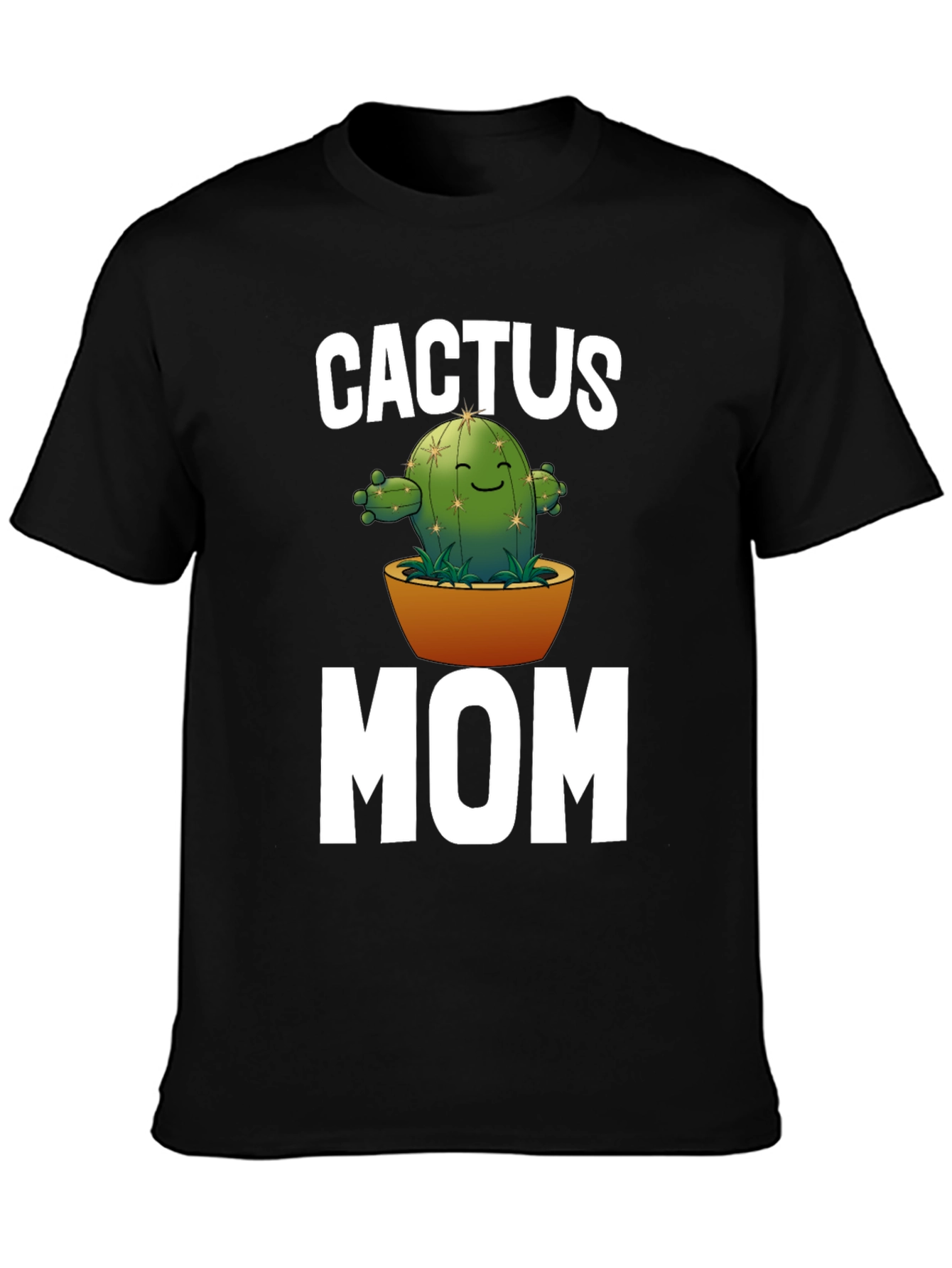 Cactus Mom Graphic T-Shirt - Black Unisex Tee
