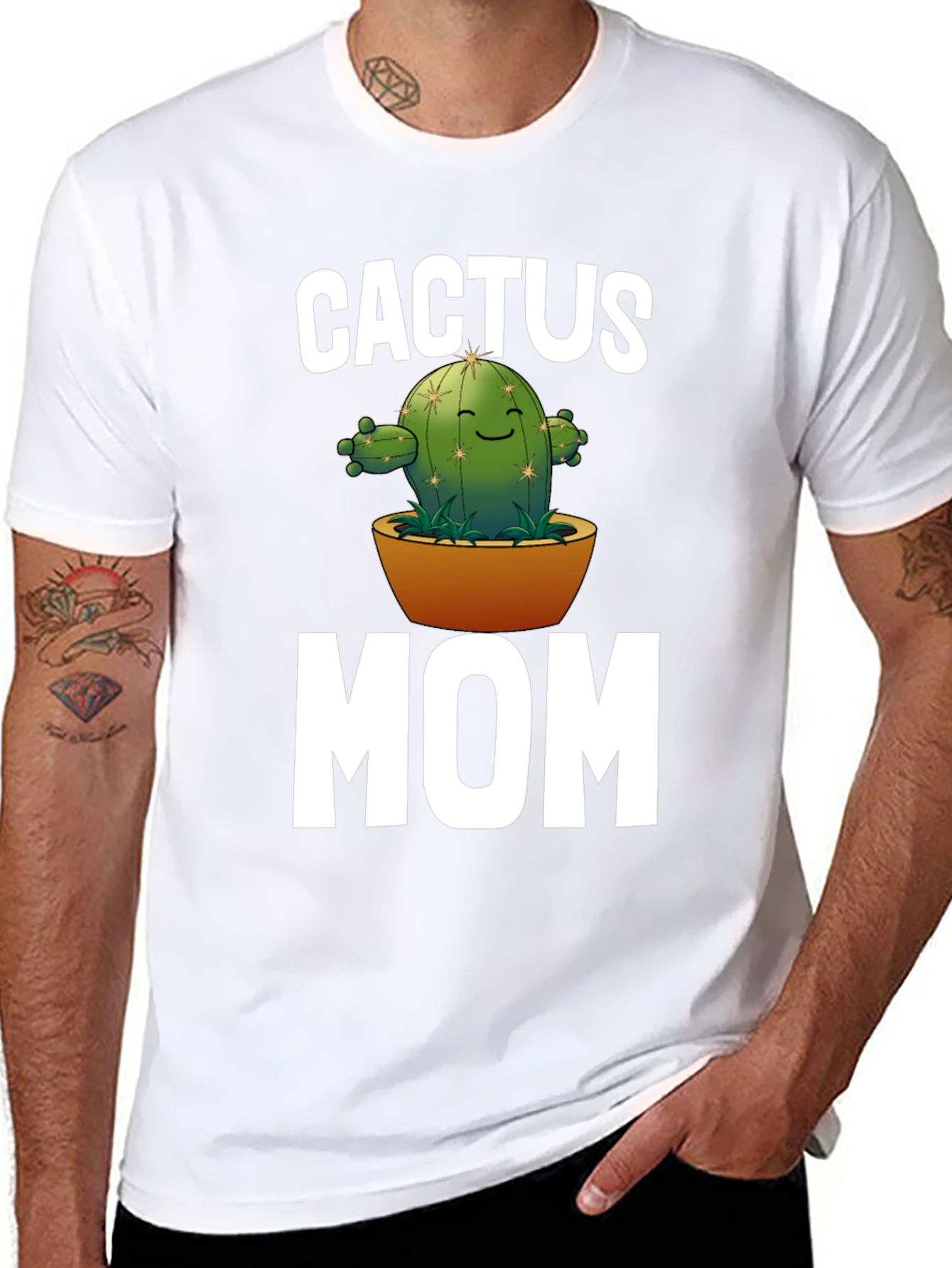 Cactus Mom Graphic T-Shirt - Black Unisex Tee