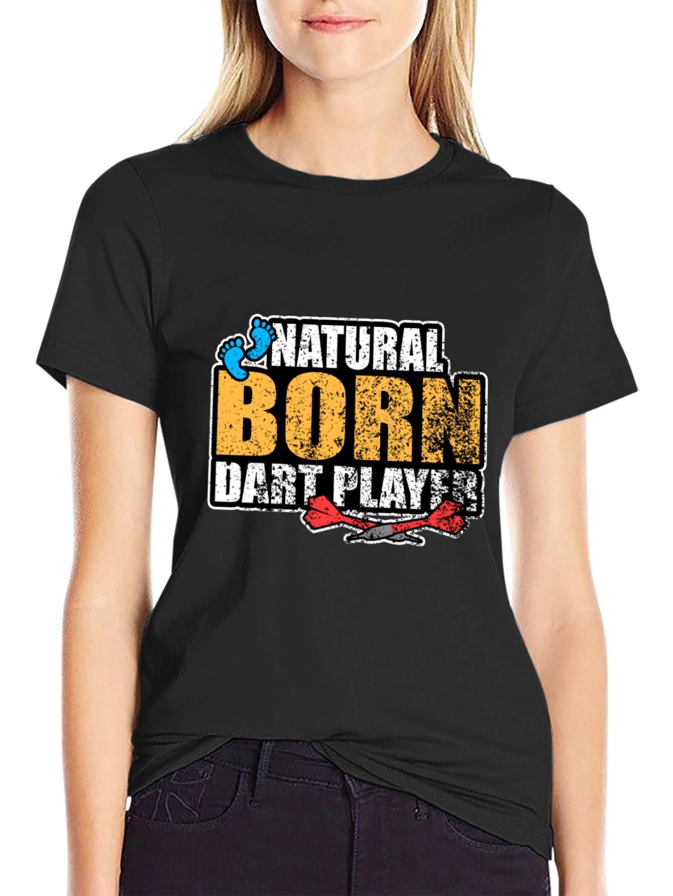 Natural Born Dart Player Graphic Tee