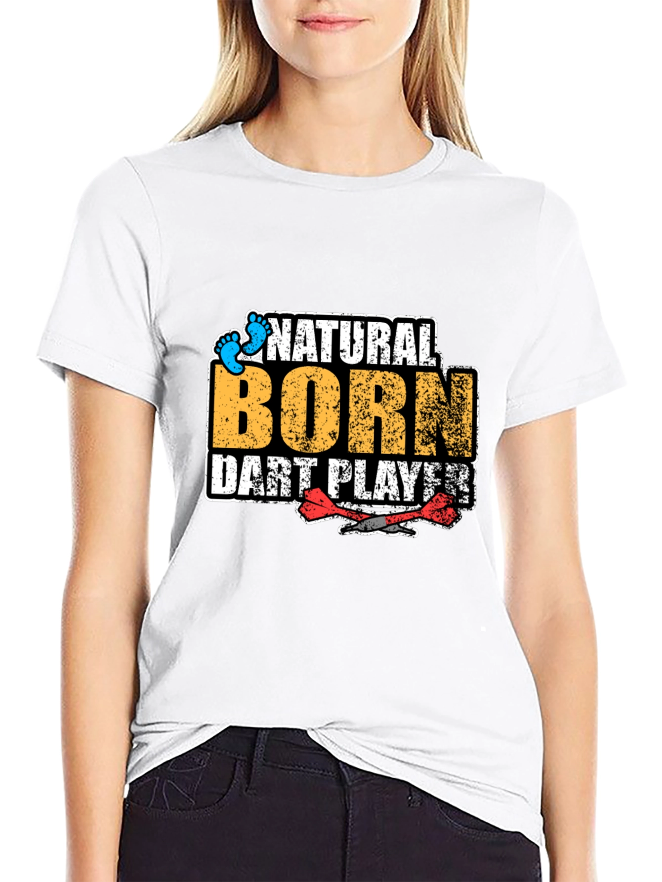 Natural Born Dart Player Graphic Tee