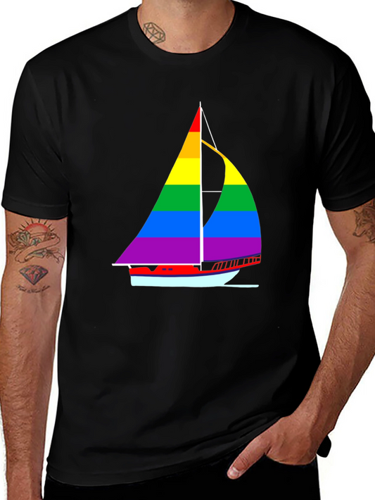Rainbow Sailboat T-Shirt