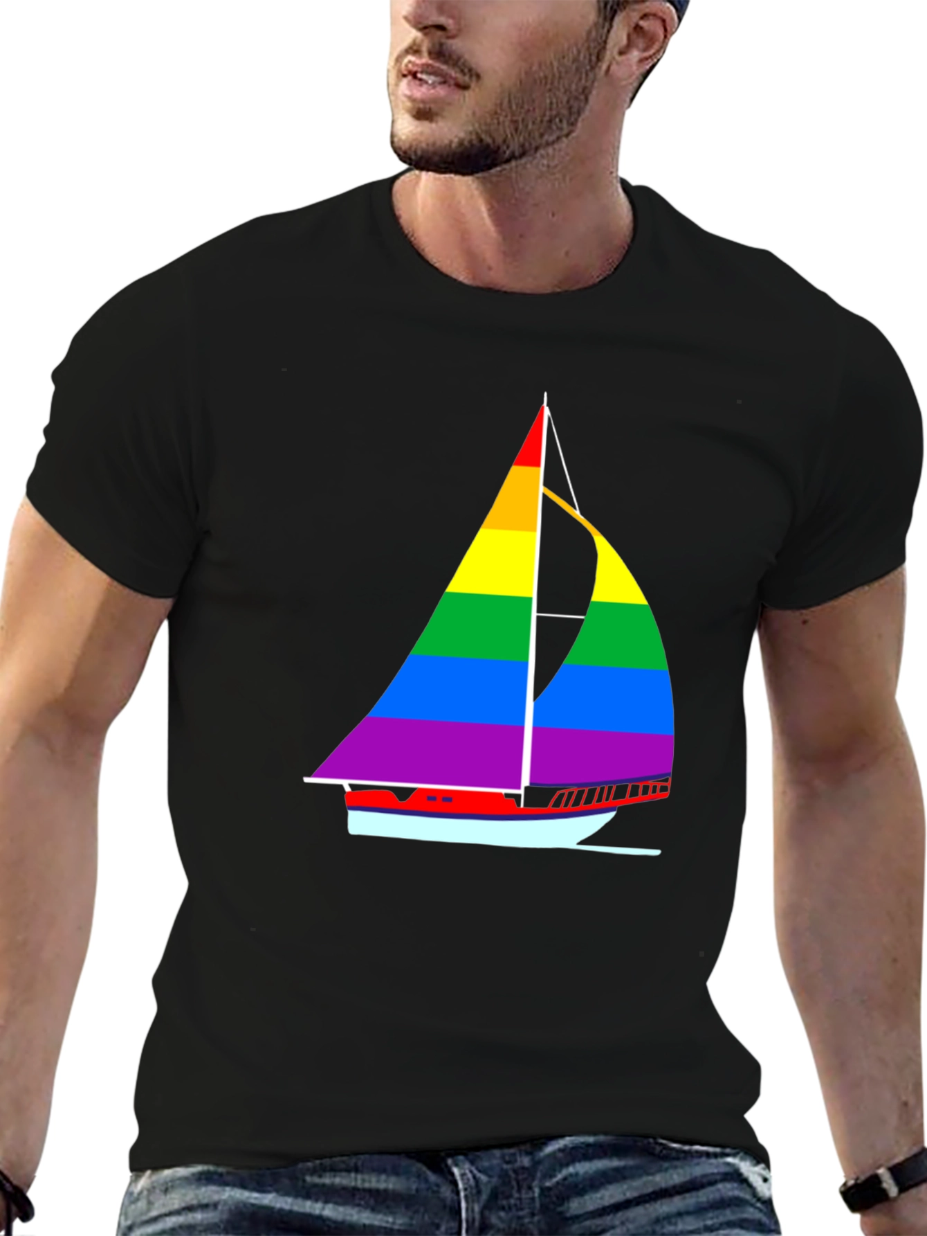 Rainbow Sailboat T-Shirt