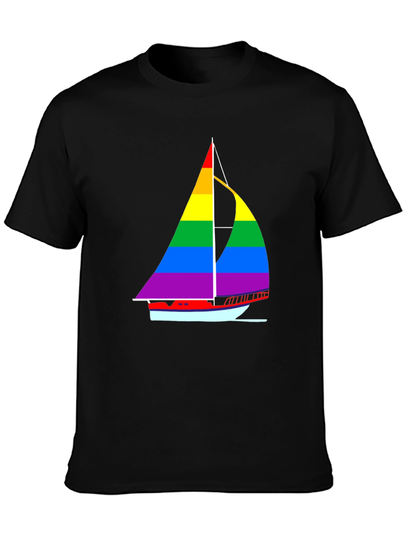 Rainbow Sailboat T-Shirt