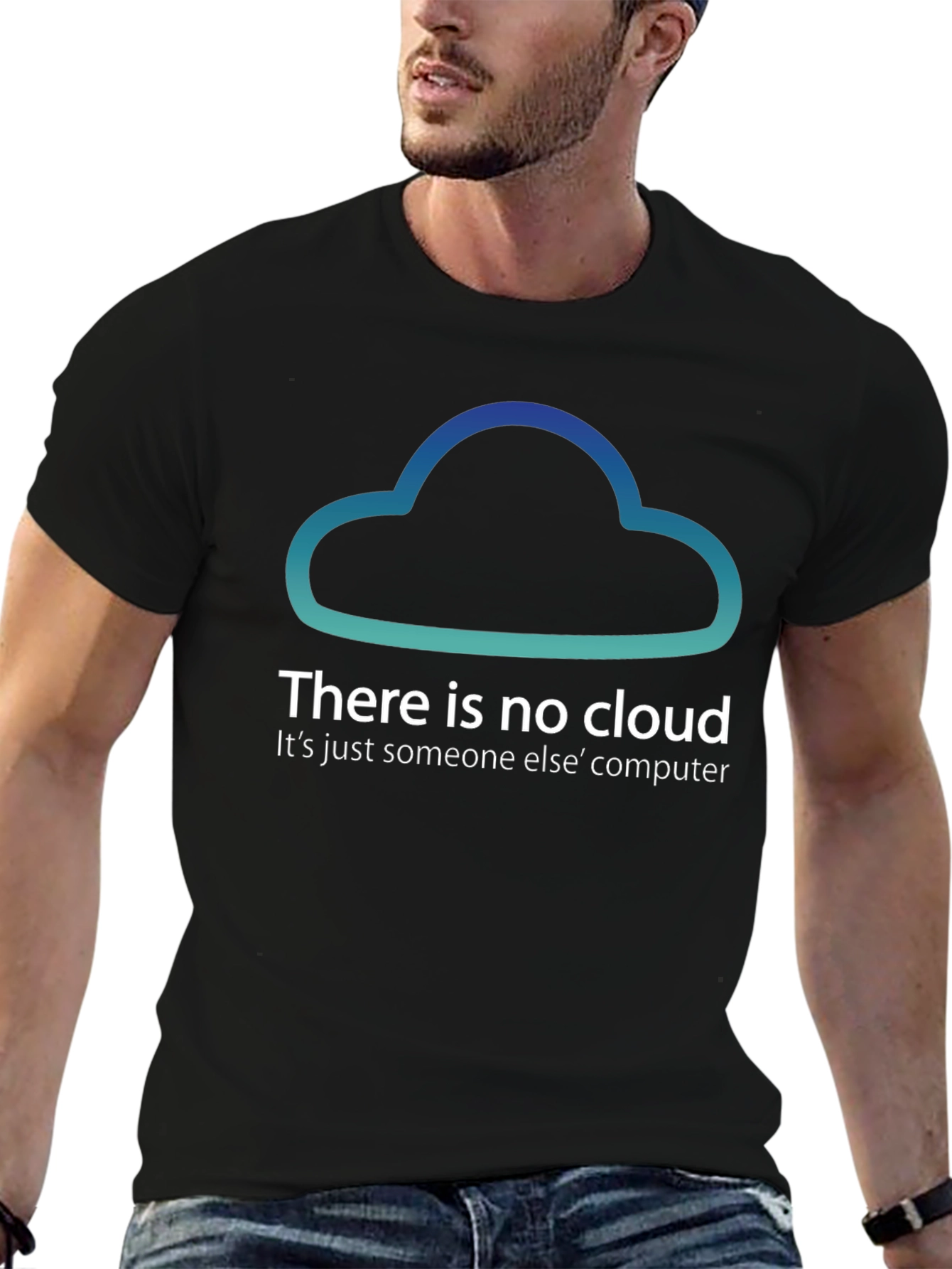 There Is No Cloud Funny Tech T-Shirt