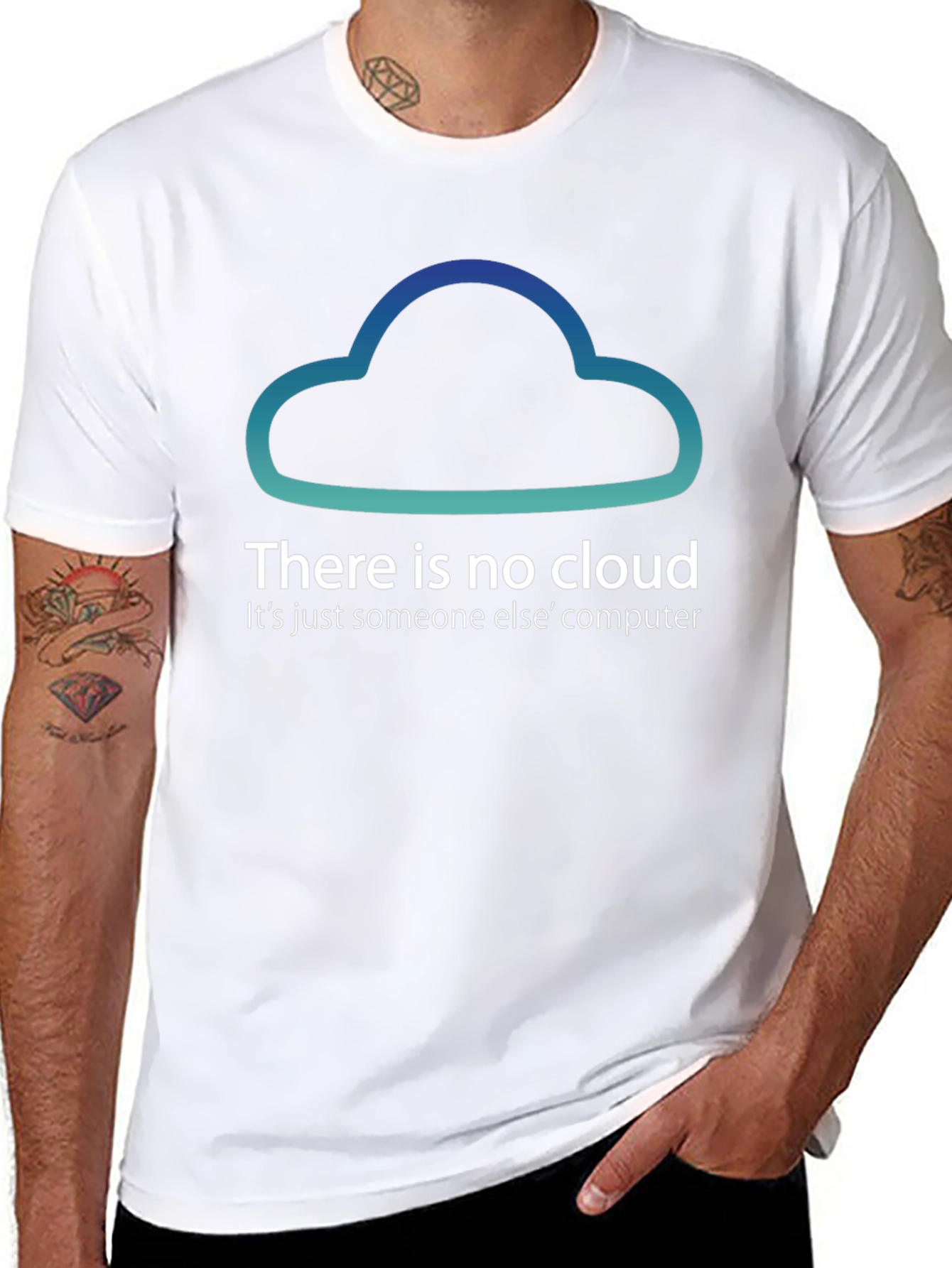 There Is No Cloud Funny Tech T-Shirt