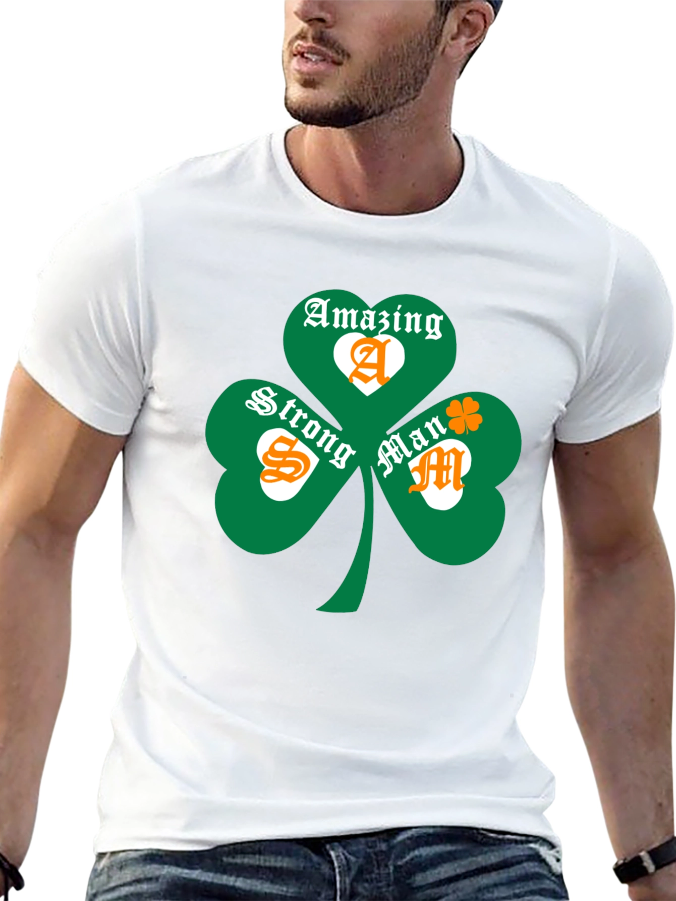 Amazing Strong Man Shamrock Tee
