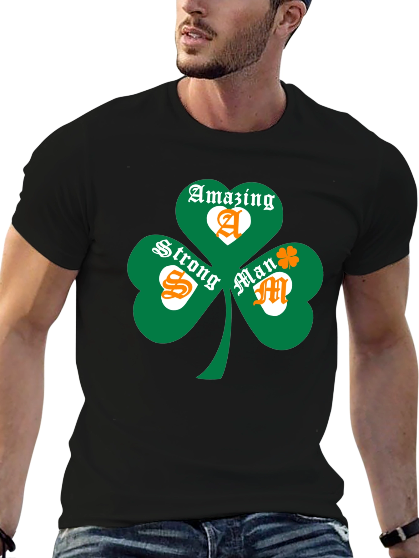 Amazing Strong Man Shamrock Tee