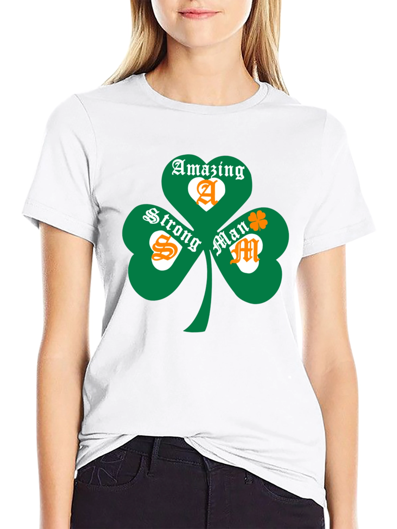 Amazing Strong Man Shamrock Tee