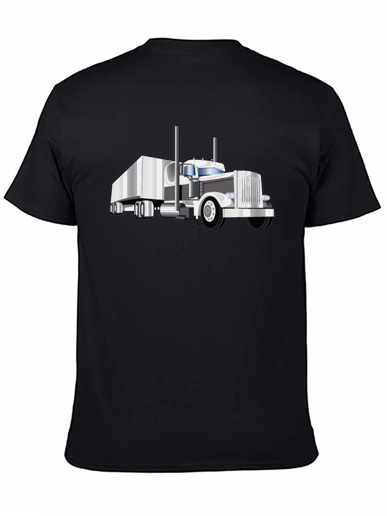 Truck Graphic Tee - Black Cotton Blend