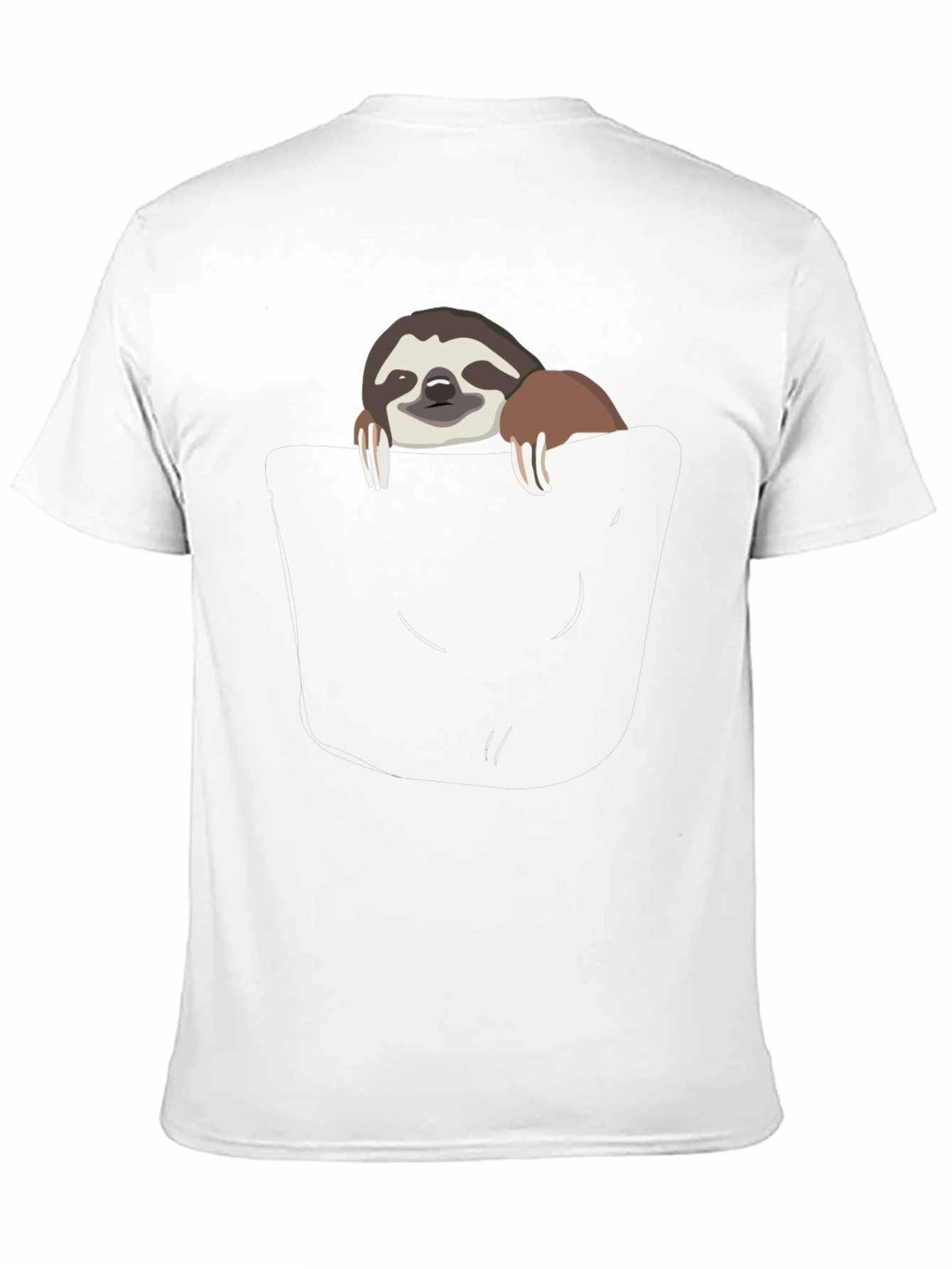 Sloth Pocket Graphic T-Shirt - Cute & Comfy Tee