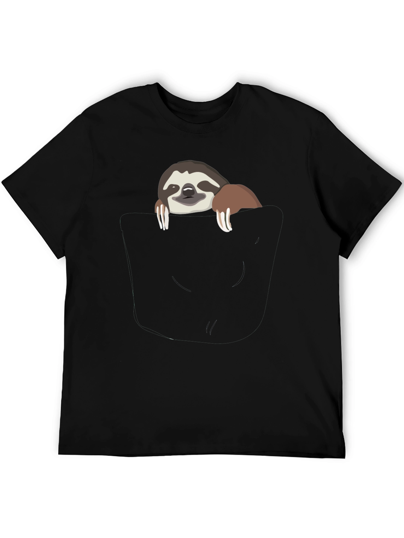 Sloth Pocket Graphic T-Shirt - Cute & Comfy Tee