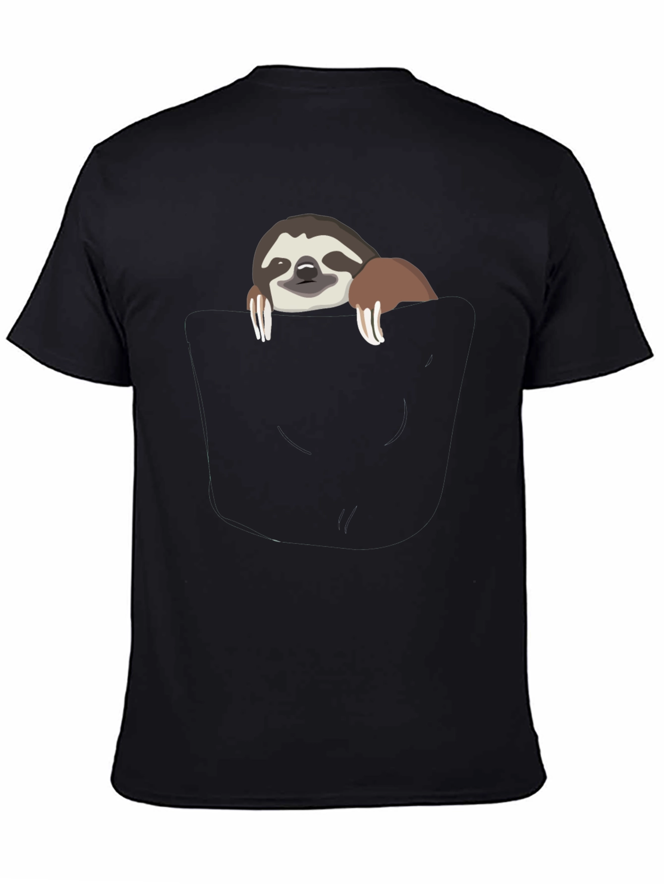Sloth Pocket Graphic T-Shirt - Cute & Comfy Tee