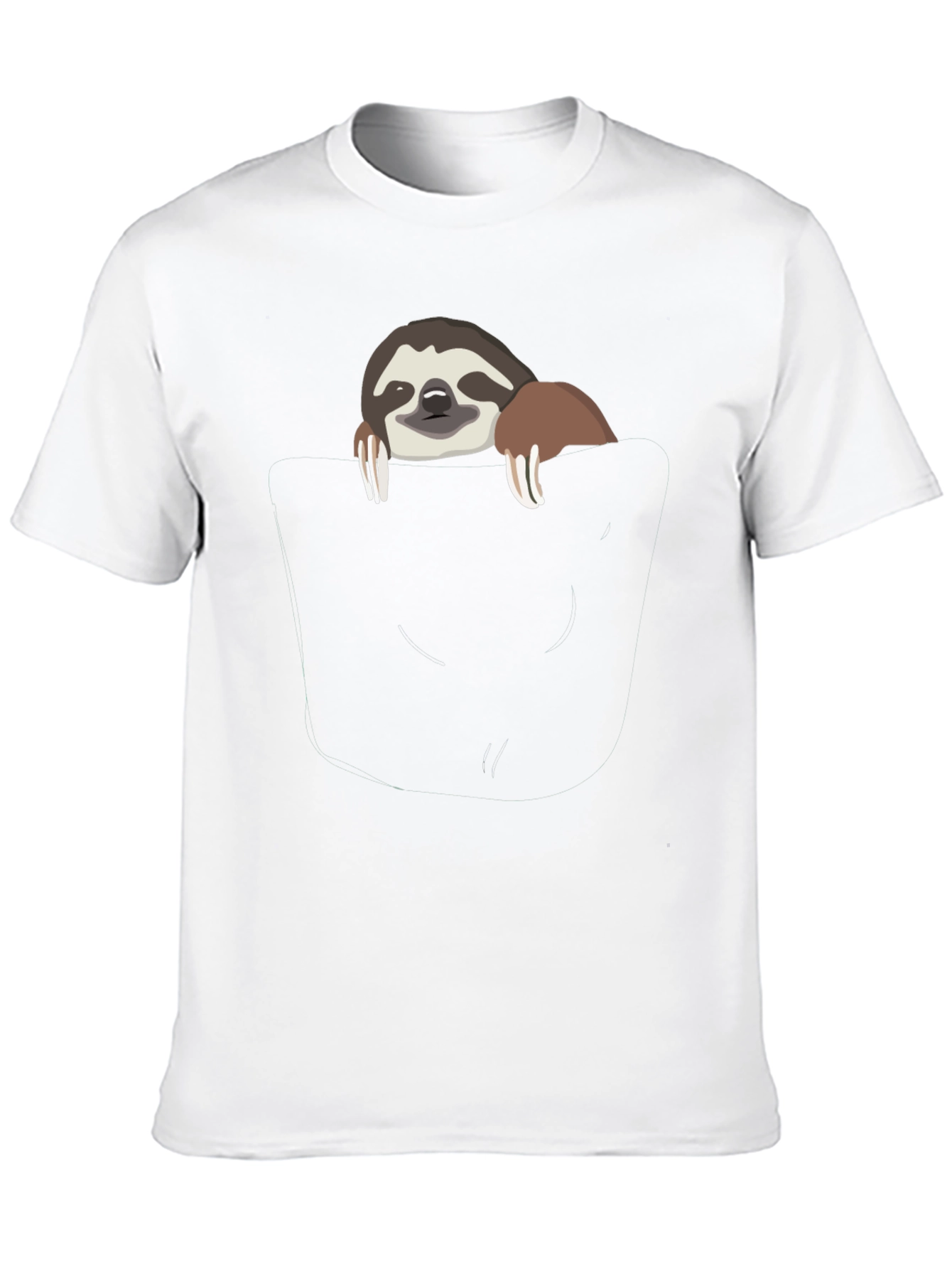 Sloth Pocket Graphic T-Shirt - Cute & Comfy Tee