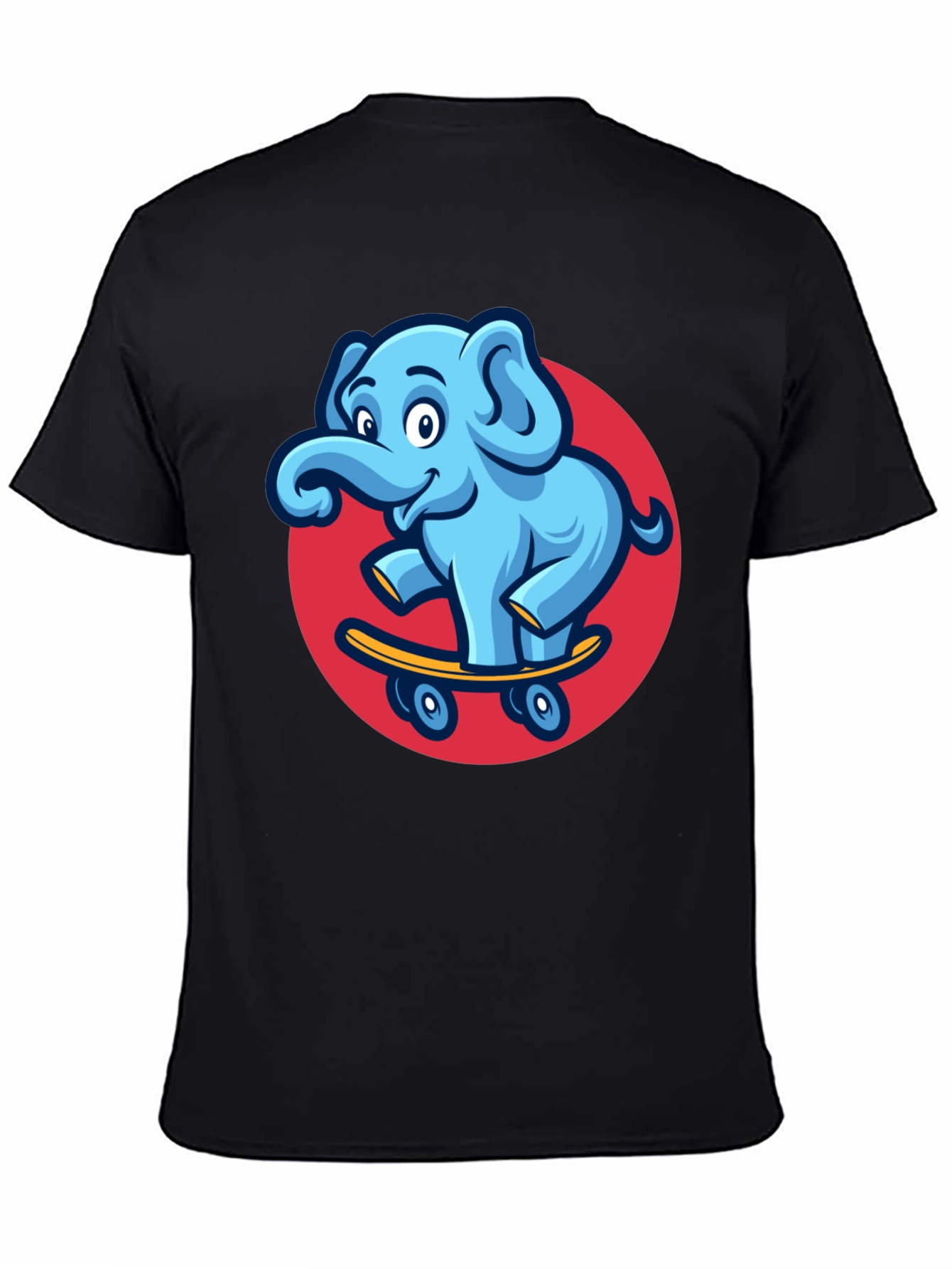 Cool Elephant Skateboard Graphic Tee