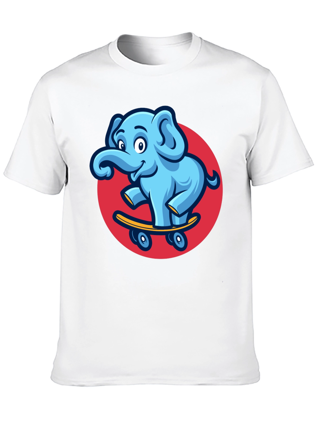 Cool Elephant Skateboard Graphic Tee