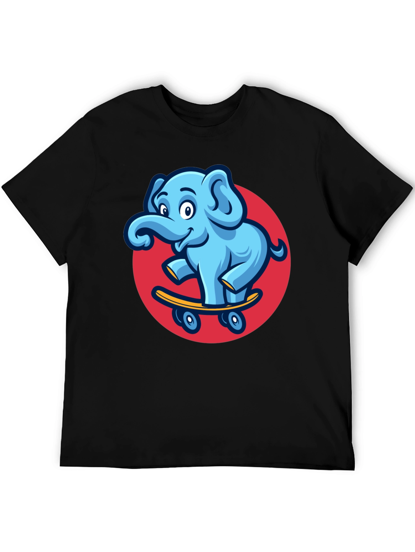 Cool Elephant Skateboard Graphic Tee