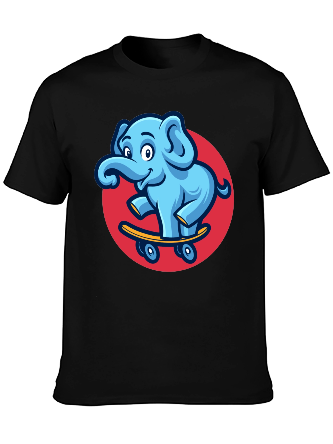 Cool Elephant Skateboard Graphic Tee