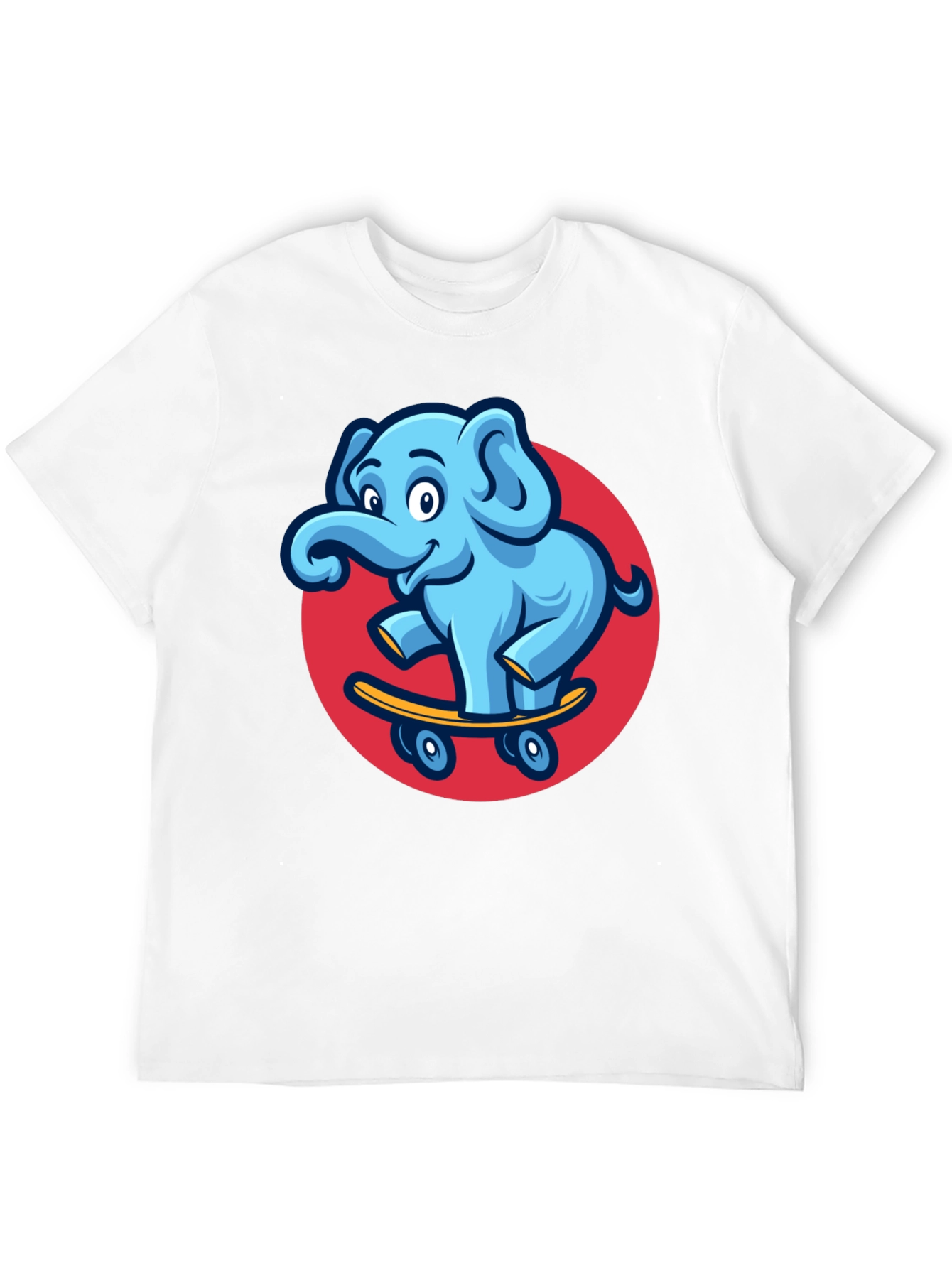 Cool Elephant Skateboard Graphic Tee