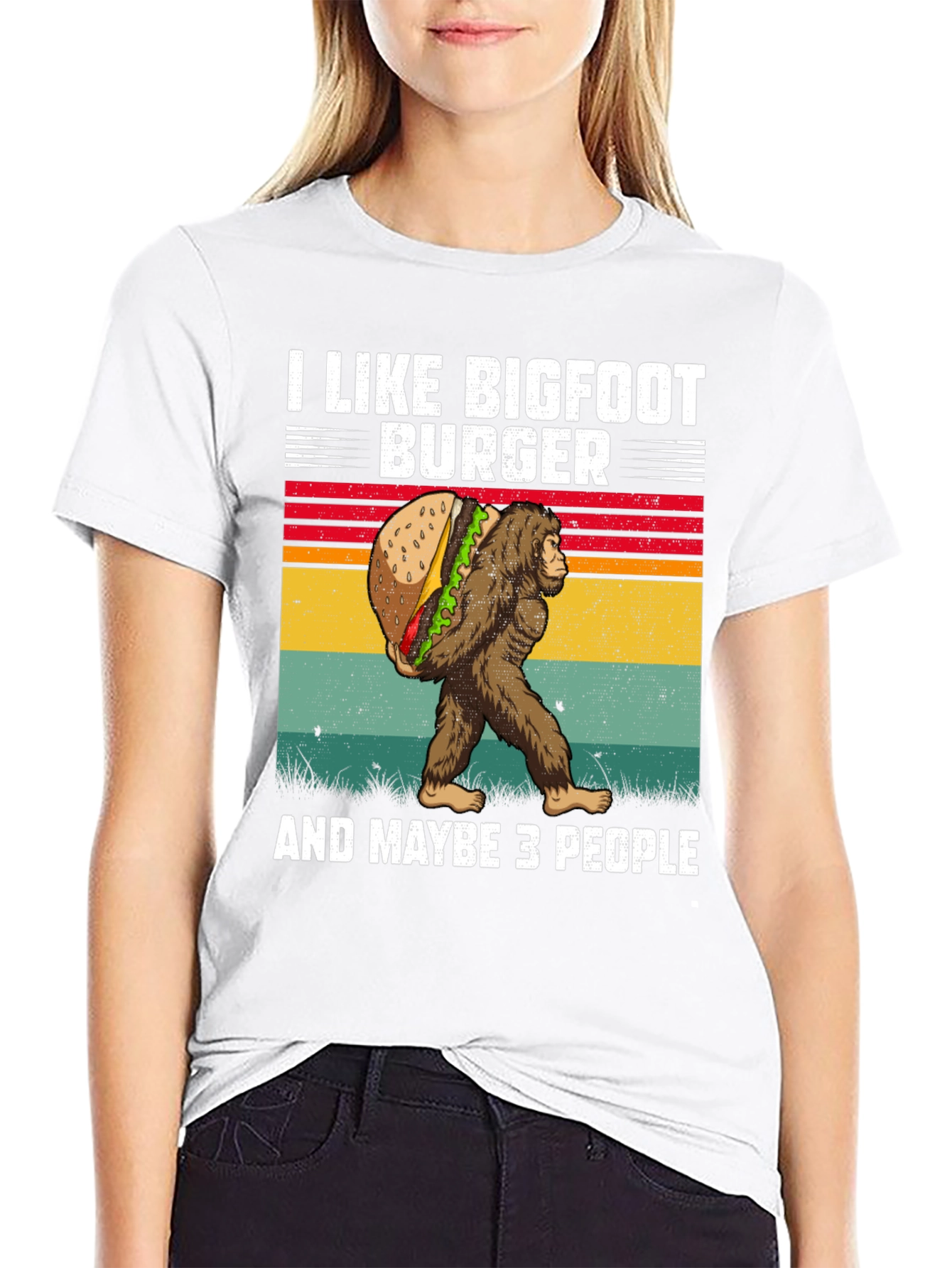 I Like Bigfoot Burger T-Shirt