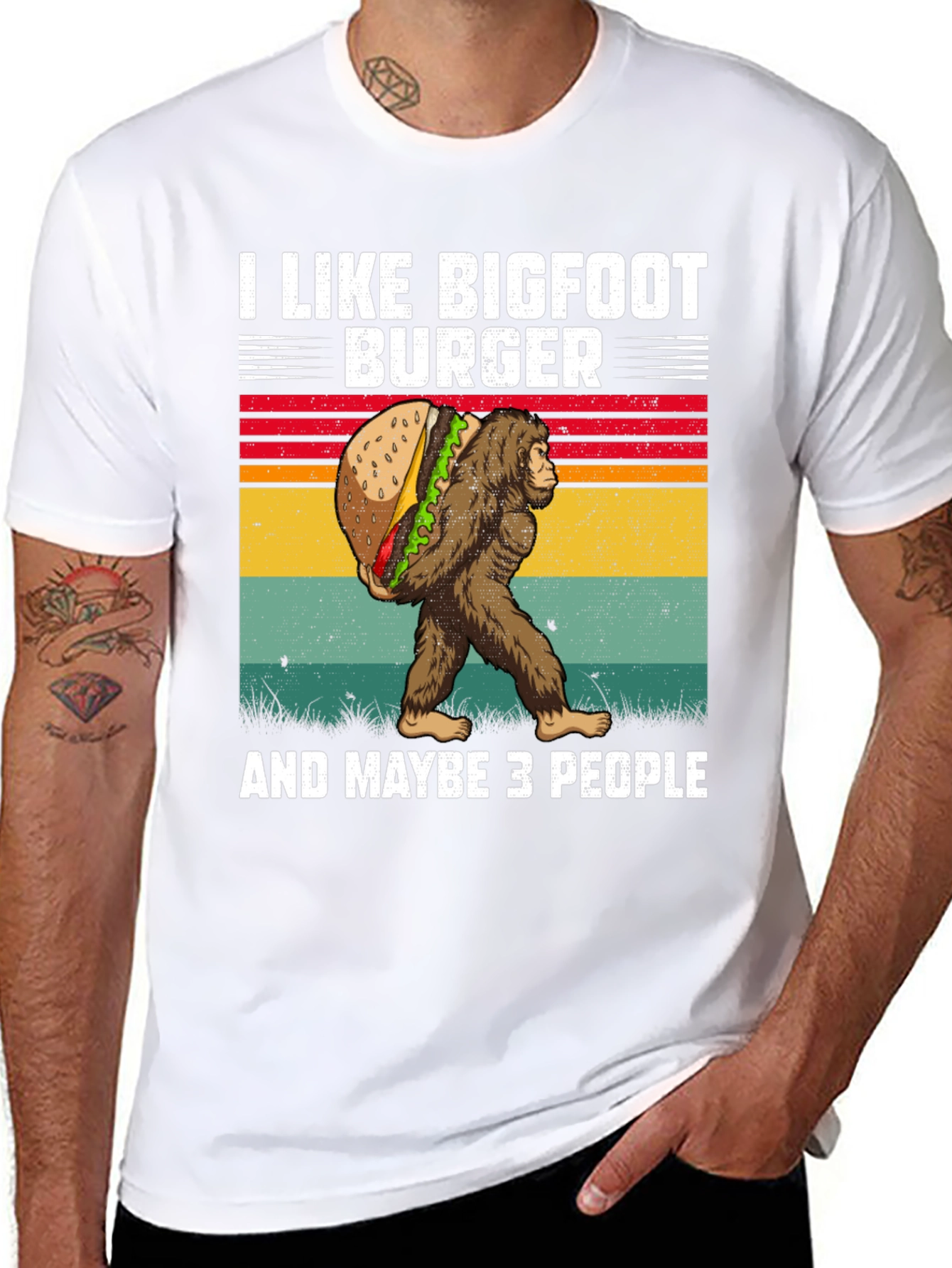 I Like Bigfoot Burger T-Shirt