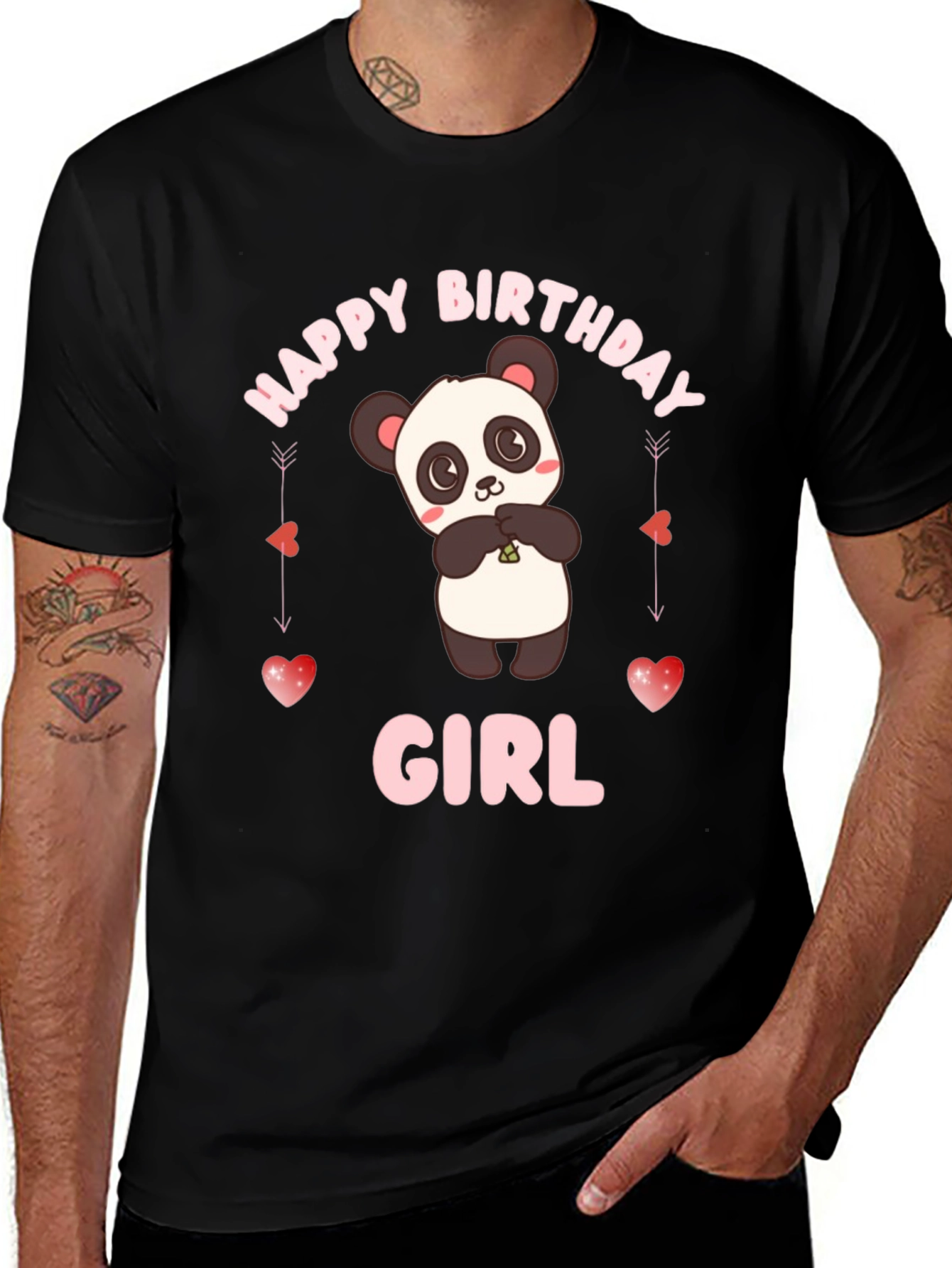 Happy Birthday Girl Panda T-Shirt