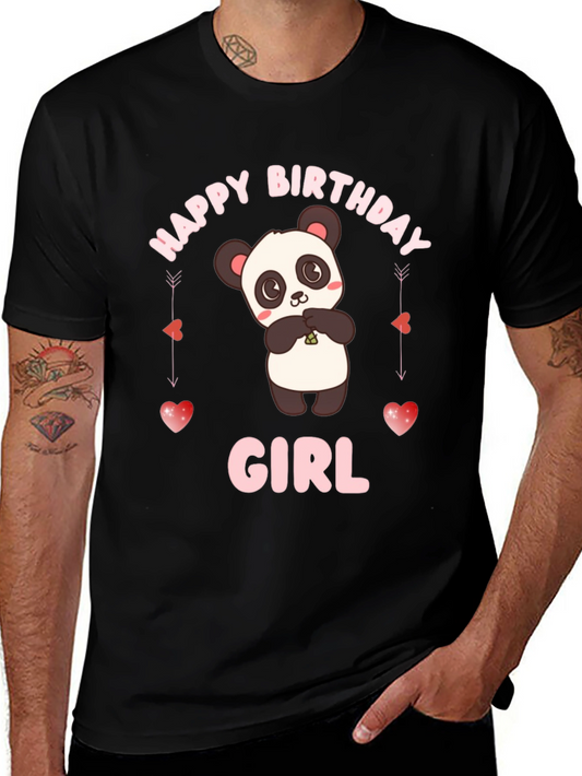 Happy Birthday Girl Panda T-Shirt