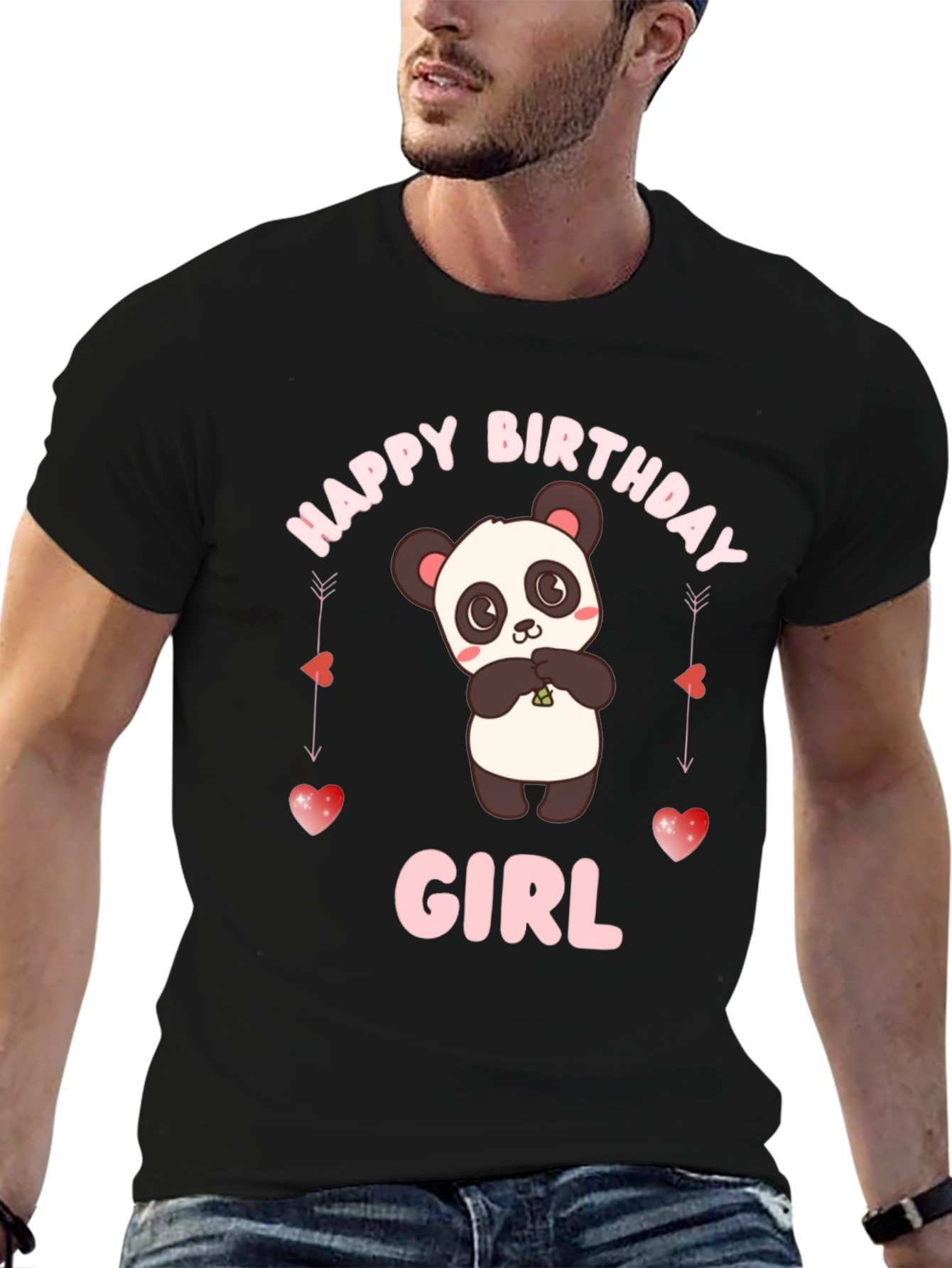 Happy Birthday Girl Panda T-Shirt