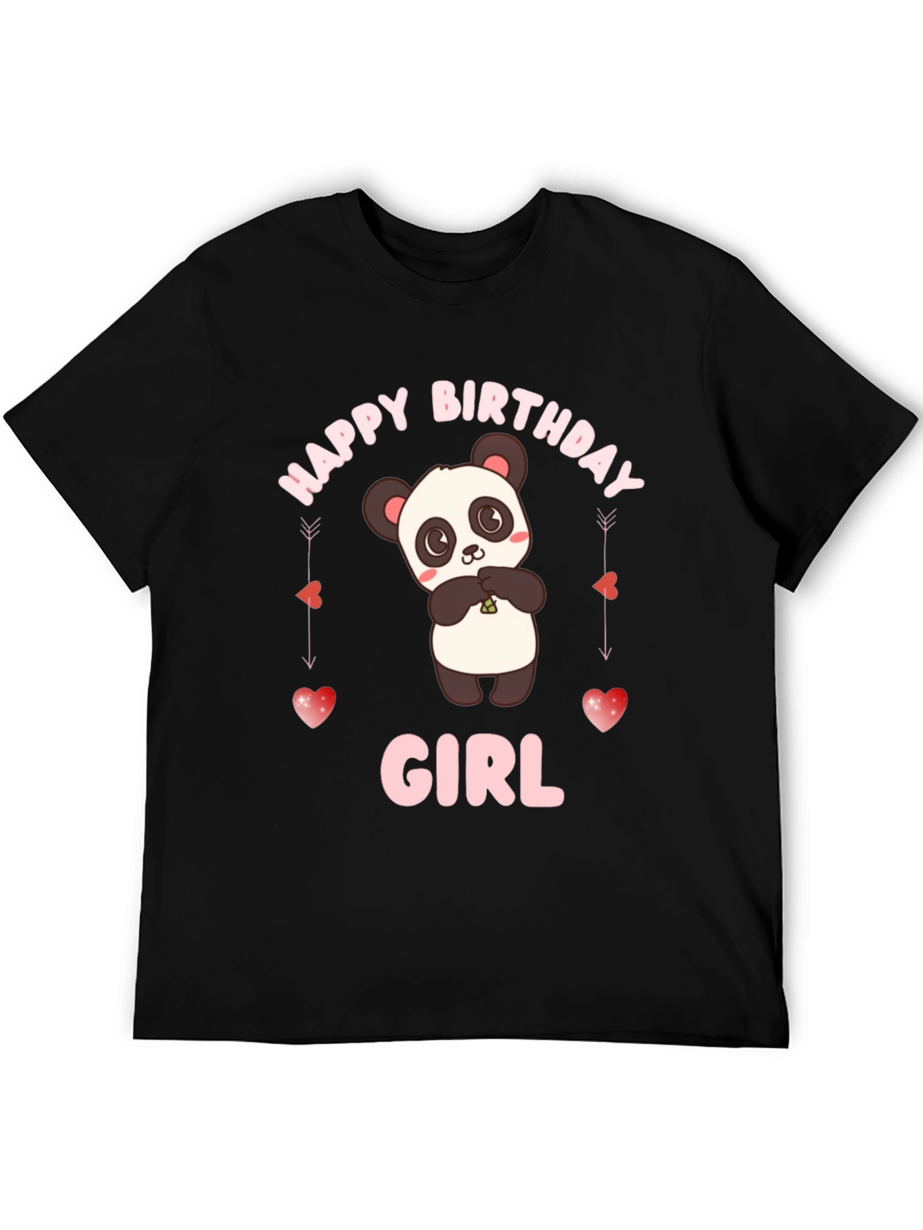 Happy Birthday Girl Panda T-Shirt