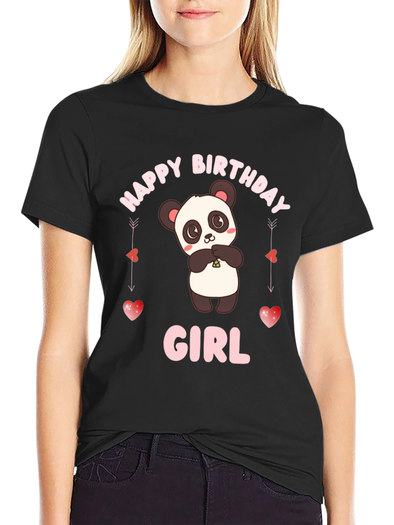 Happy Birthday Girl Panda T-Shirt