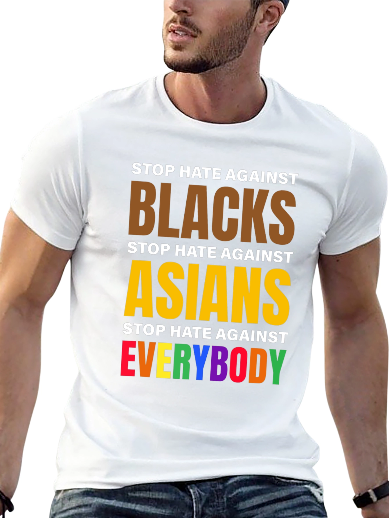 Stop Hate Against Everybody Graphic Tee