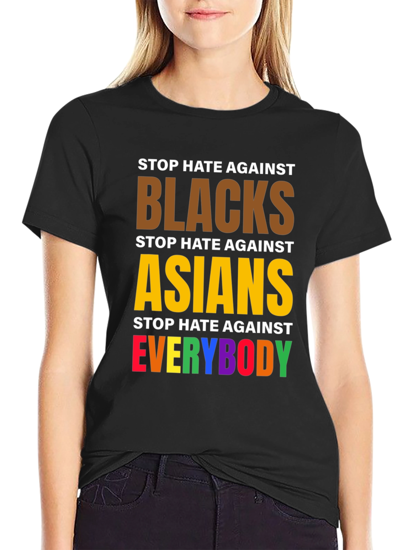 Stop Hate Against Everybody Graphic Tee