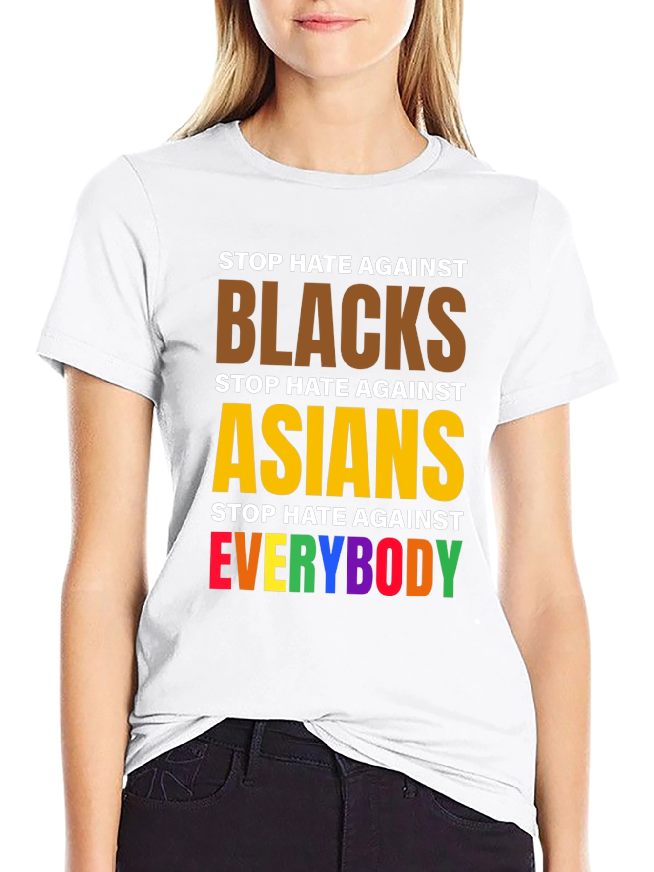 Stop Hate Against Everybody Graphic Tee