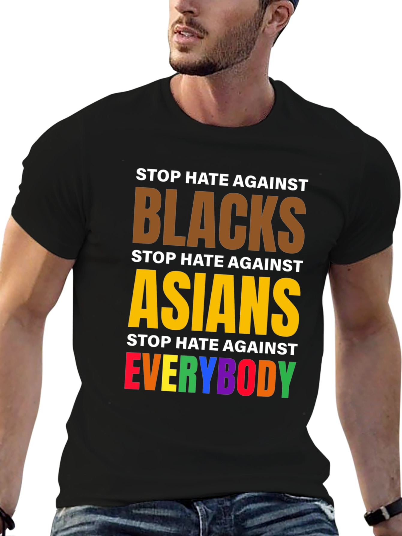 Stop Hate Against Everybody Graphic Tee