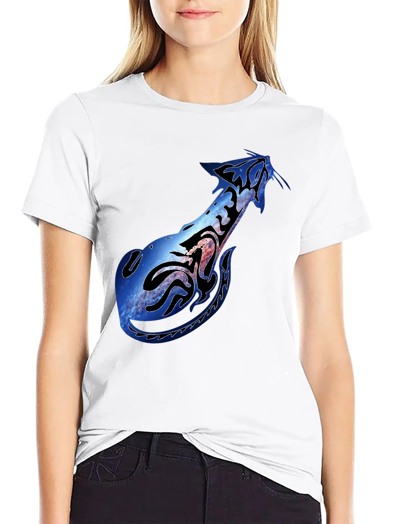 Galaxy_cat_25 Stylish Everyday T-Shirt – Unisex Basic Cotton Tee