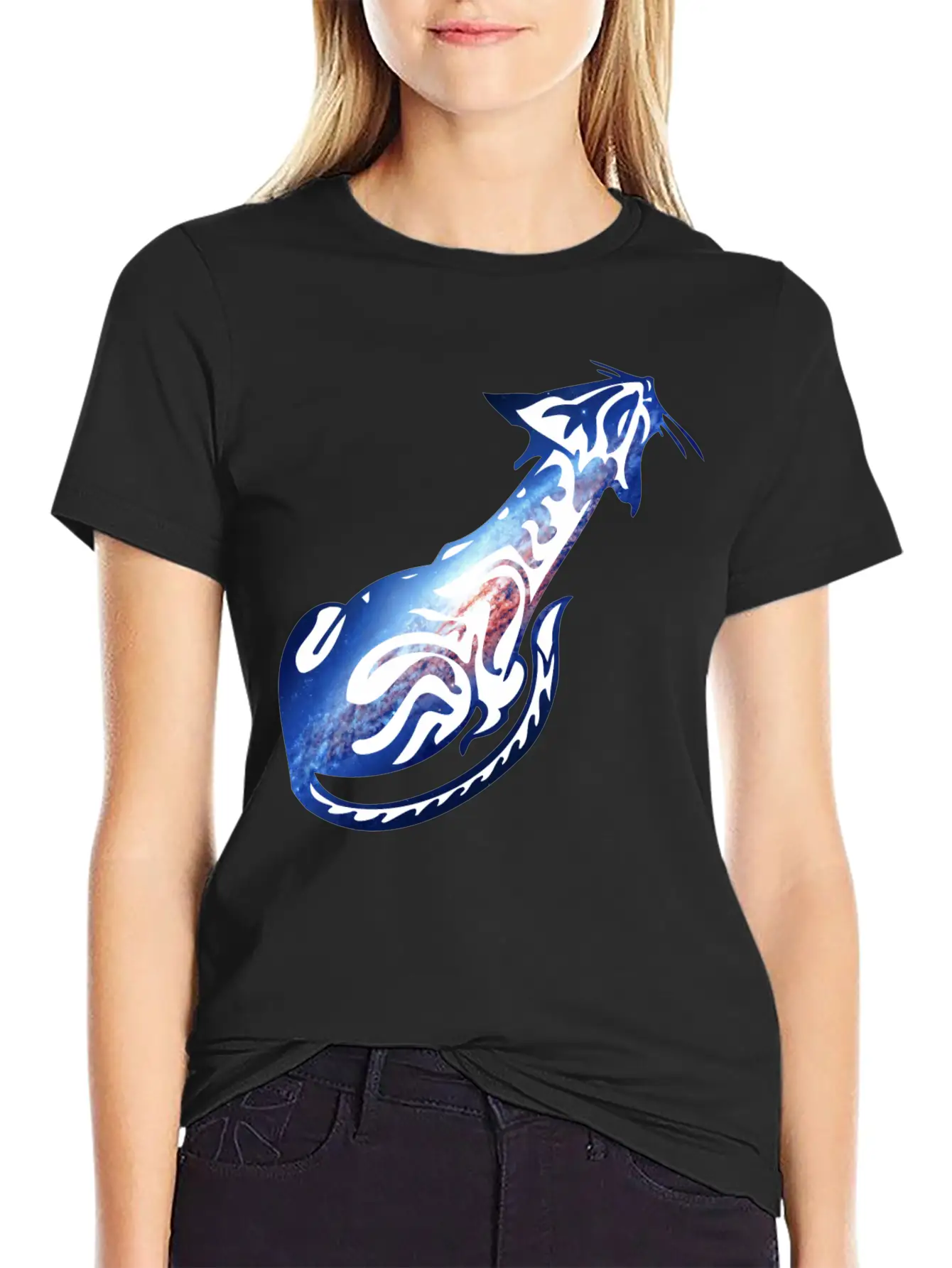 Galaxy_cat_25 Stylish Everyday T-Shirt – Unisex Basic Cotton Tee