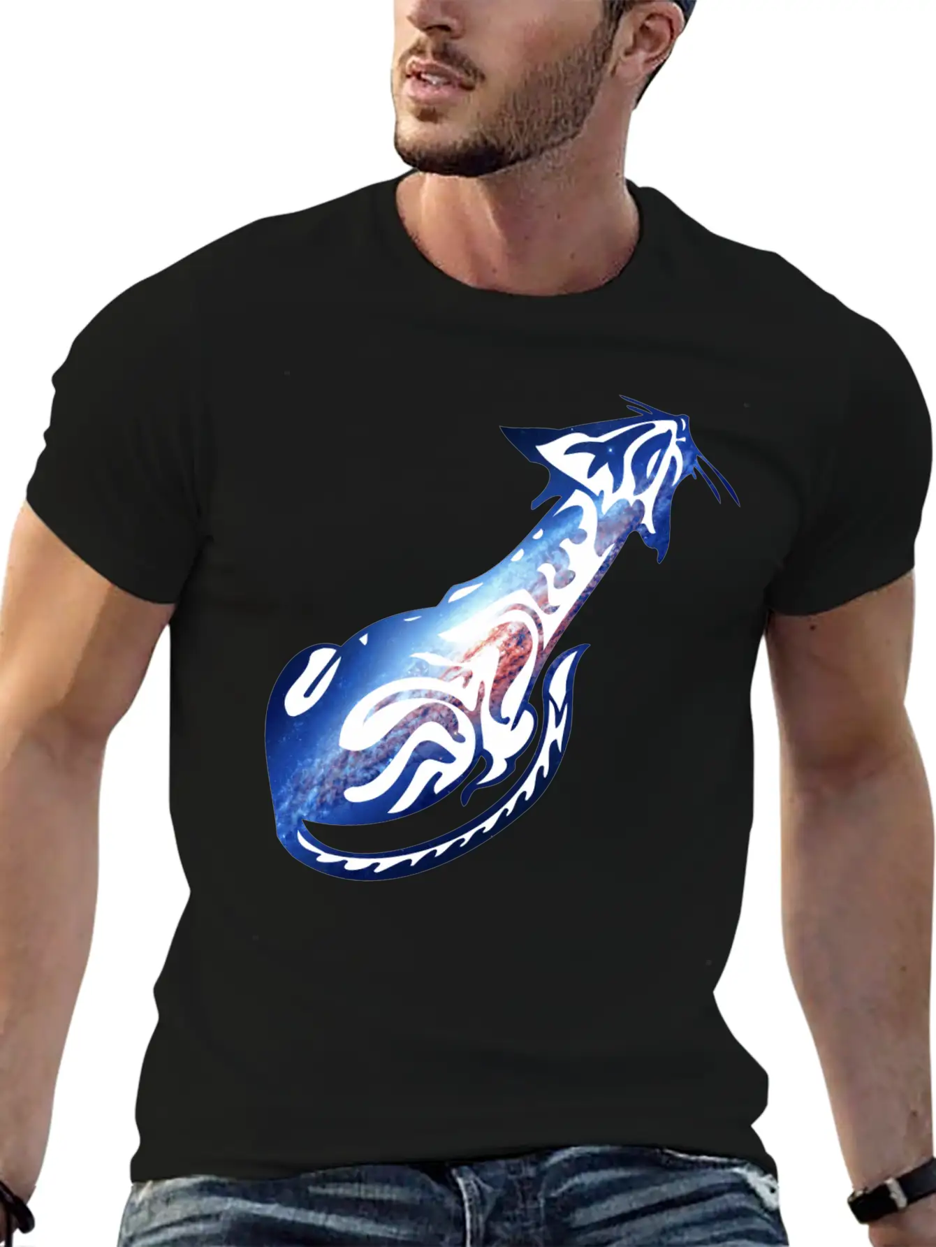 Galaxy_cat_25 Stylish Everyday T-Shirt – Unisex Basic Cotton Tee