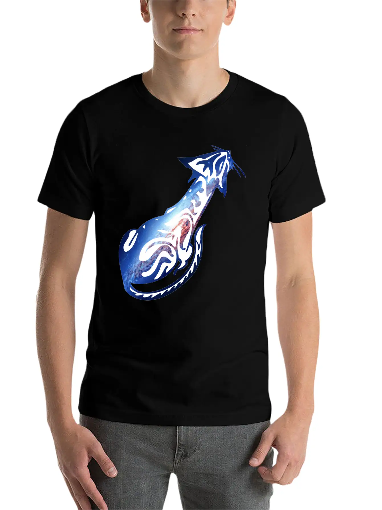 Galaxy_cat_25 Stylish Everyday T-Shirt – Unisex Basic Cotton Tee