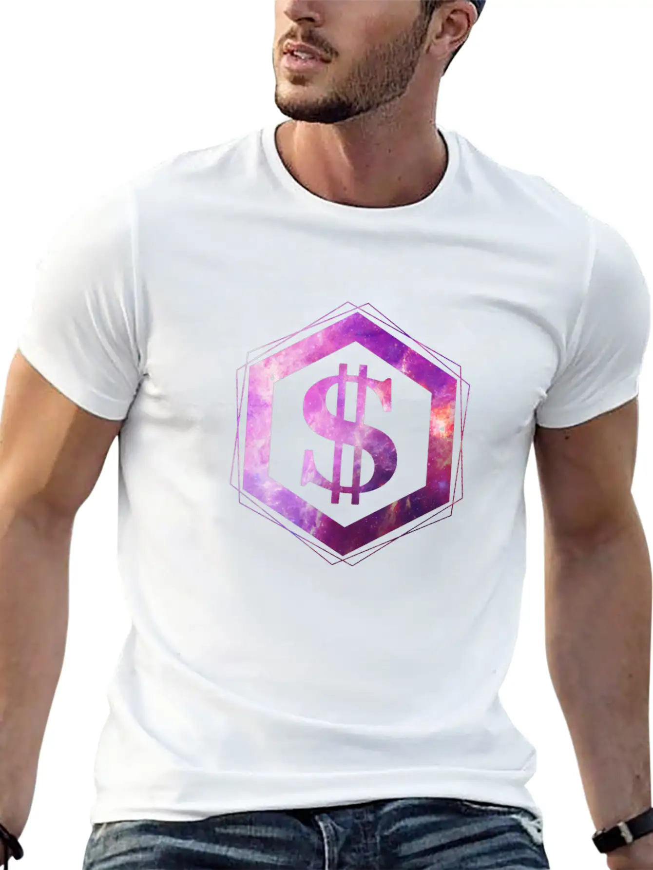 Galaxy Dollar Unisex Short Sleeve Soft Cotton T-Shirt – Casual Everyday Wear