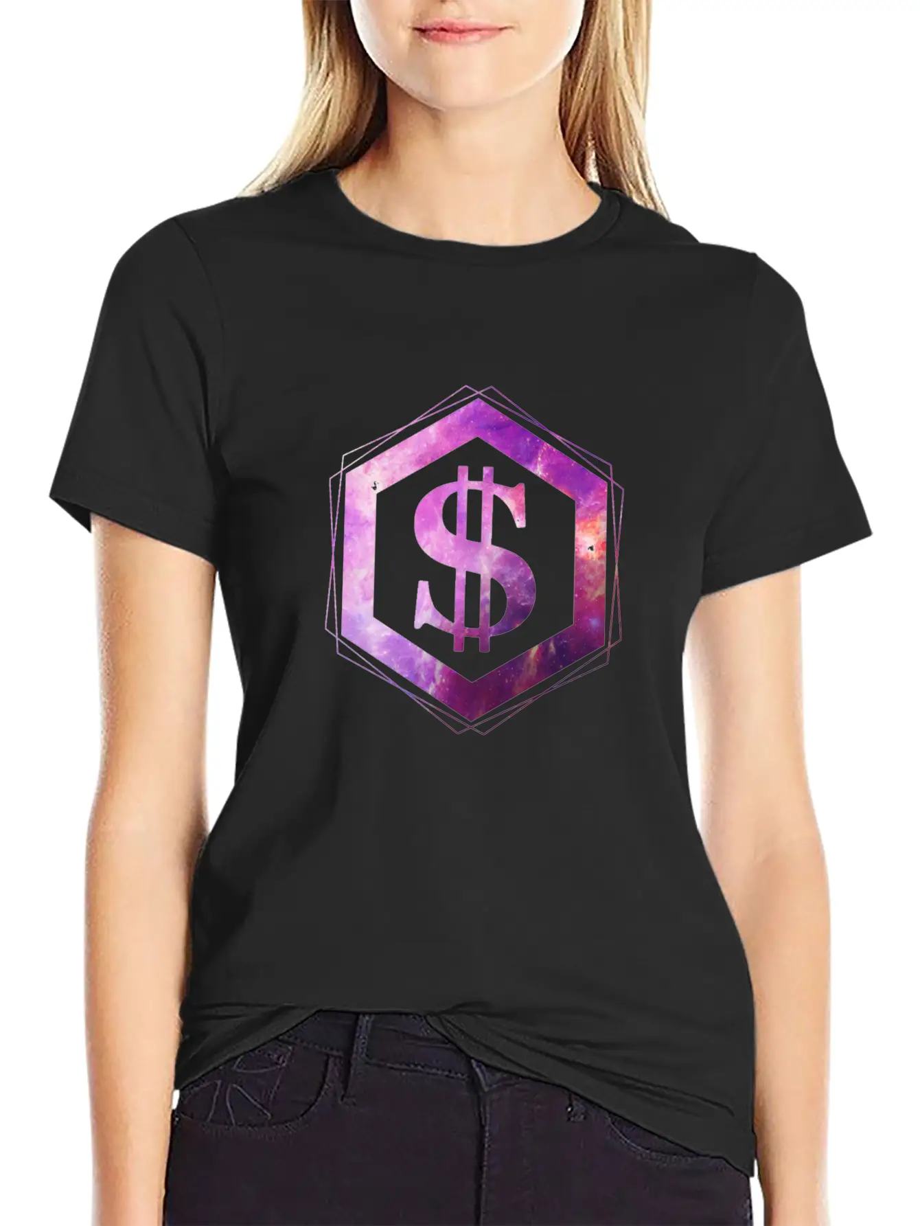 Galaxy Dollar Unisex Short Sleeve Soft Cotton T-Shirt – Casual Everyday Wear