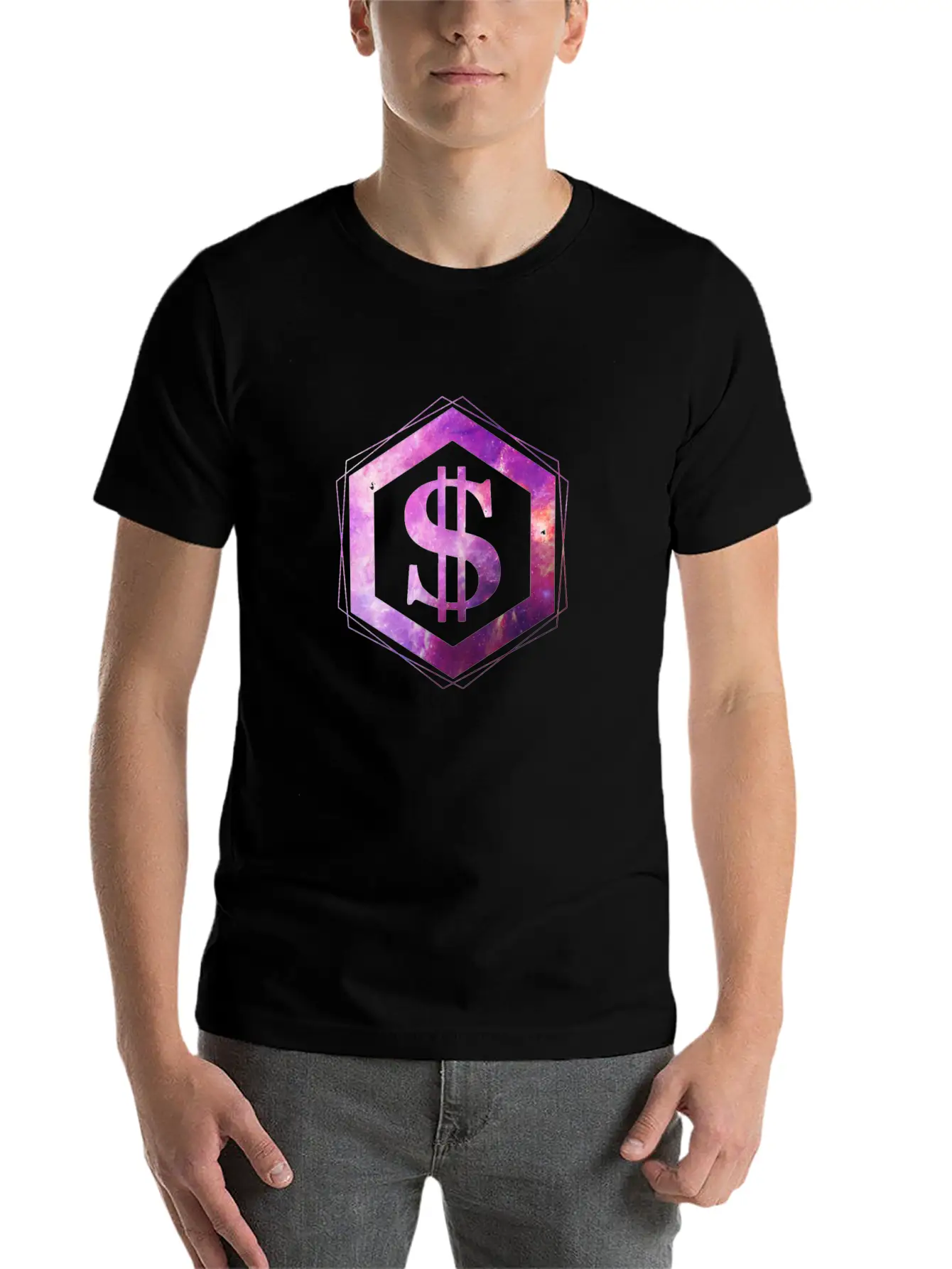Galaxy Dollar Unisex Short Sleeve Soft Cotton T-Shirt – Casual Everyday Wear
