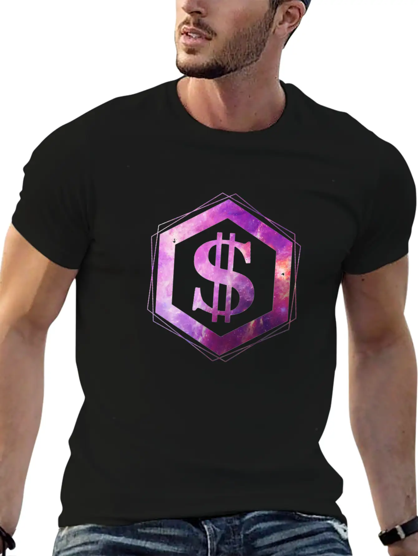 Galaxy Dollar Unisex Short Sleeve Soft Cotton T-Shirt – Casual Everyday Wear