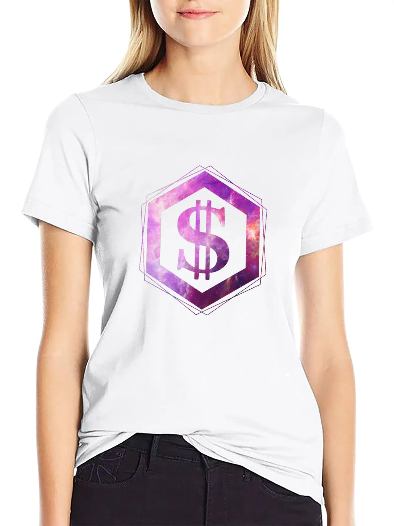 Galaxy Dollar Unisex Short Sleeve Soft Cotton T-Shirt – Casual Everyday Wear