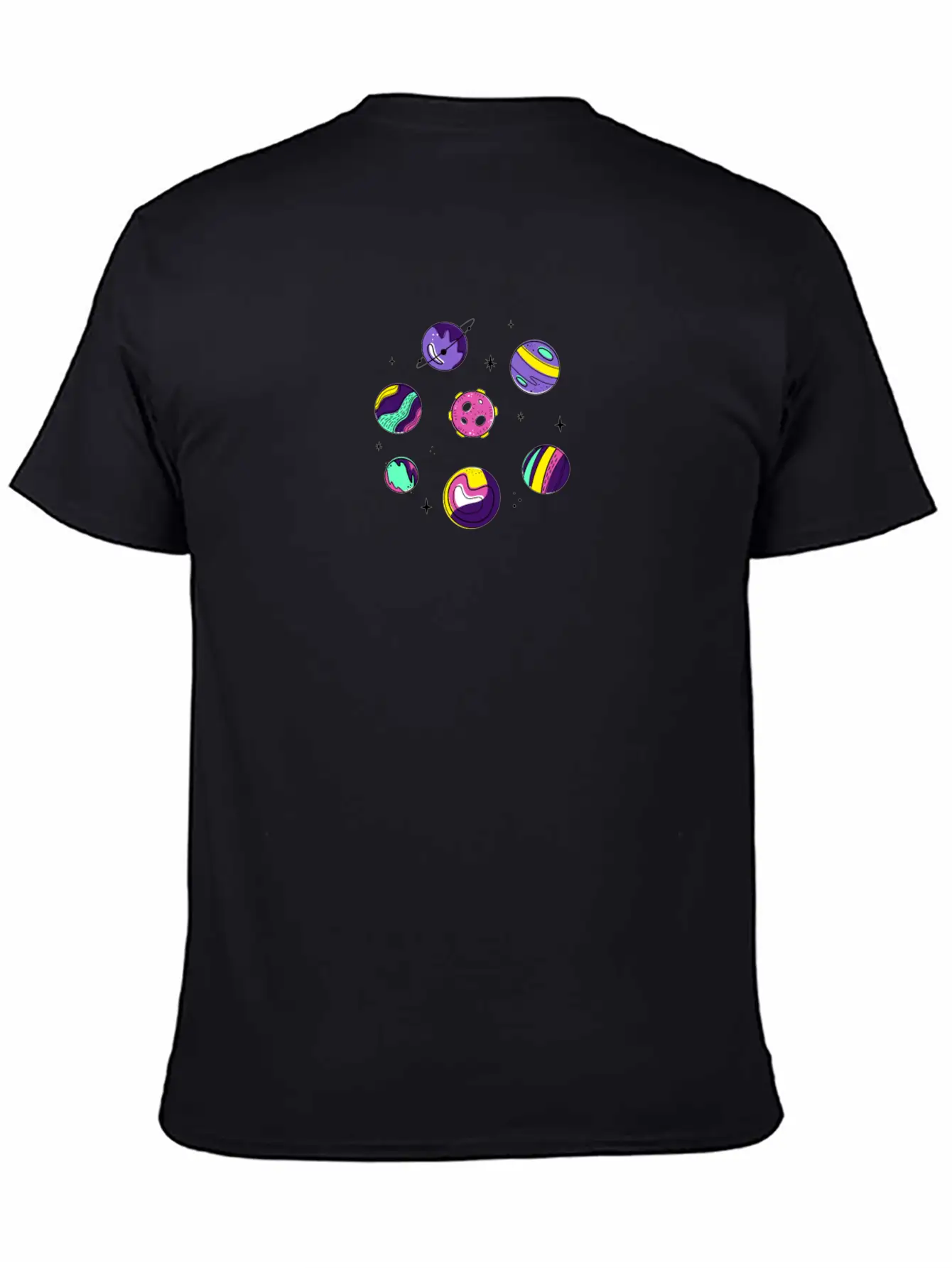 Galaxy Parade Of Planets Stylish Everyday T-Shirt – Unisex Basic Cotton Tee