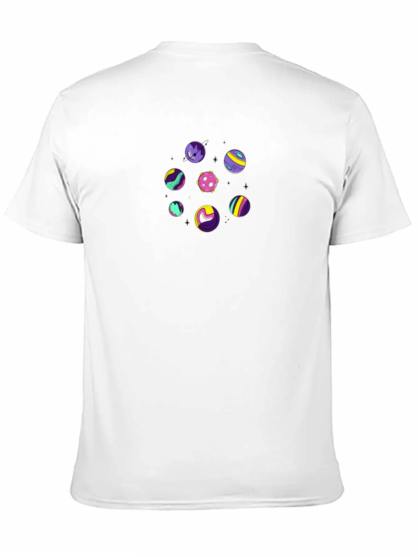 Galaxy Parade Of Planets Stylish Everyday T-Shirt – Unisex Basic Cotton Tee