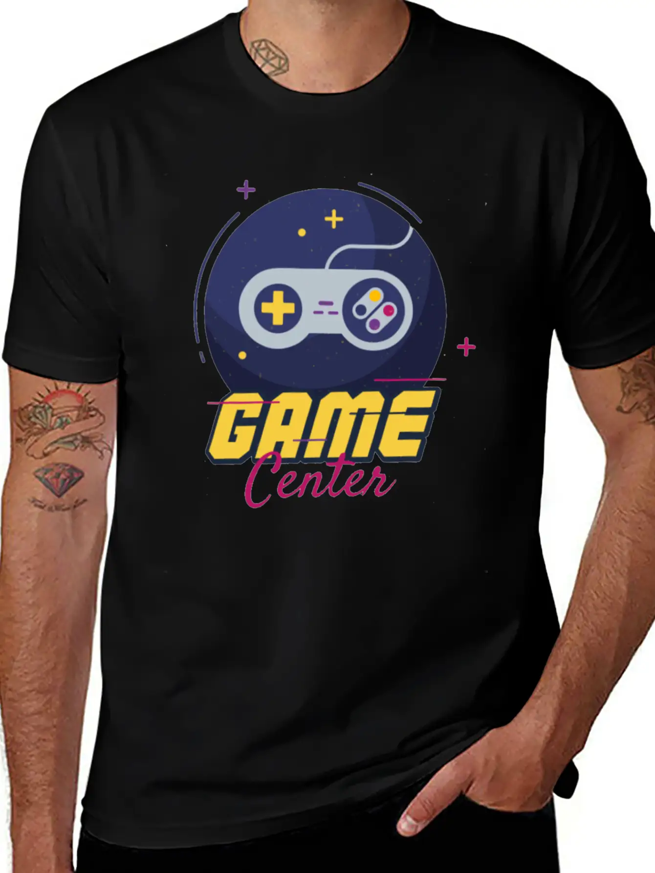 Game Center Game Center Unisex Short Sleeve Soft Cotton T-Shirt – Casual Everyday Wear