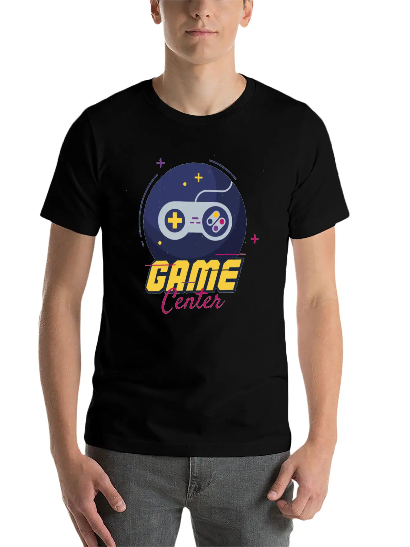 Game Center Game Center Unisex Short Sleeve Soft Cotton T-Shirt – Casual Everyday Wear