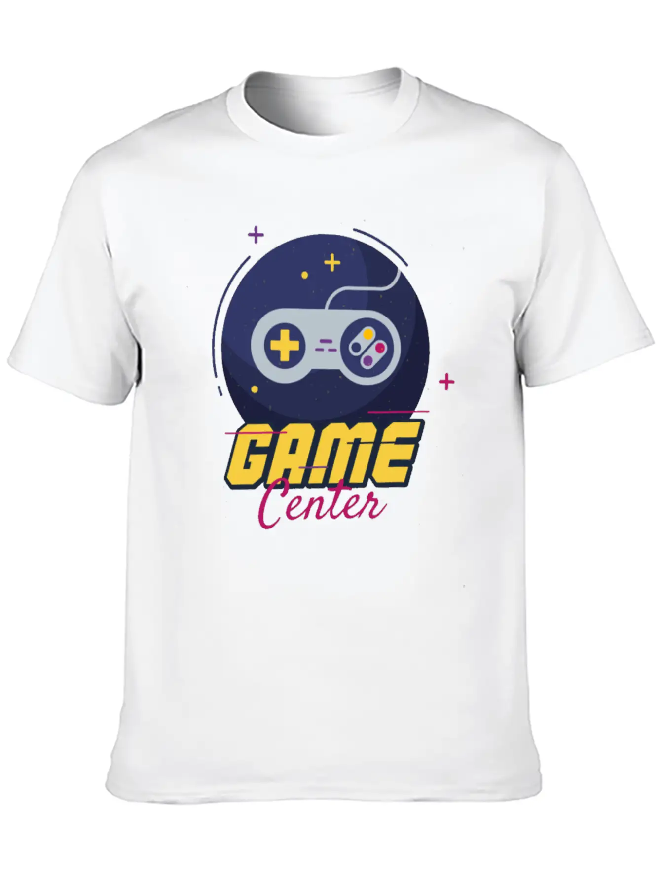Game Center Game Center Unisex Short Sleeve Soft Cotton T-Shirt – Casual Everyday Wear